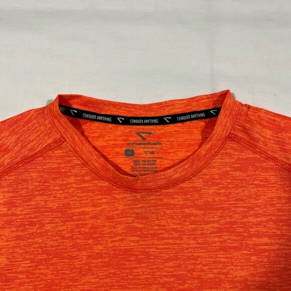 Two Bright Orange Tees with White Details - one Umbro, one Cheetah - Picture 6 of 7